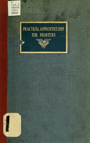 Practical Apprenticeship for Printers